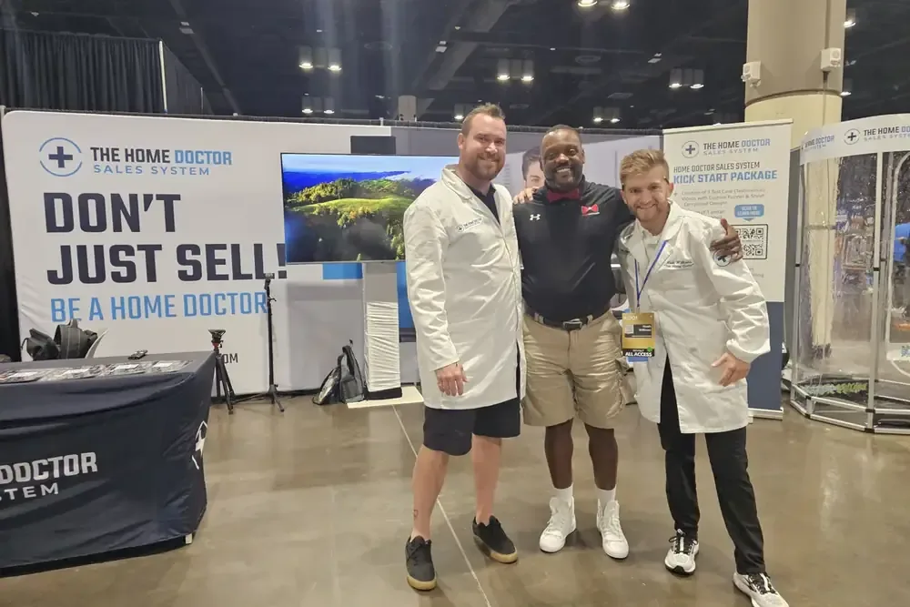 At RoofCON, with the Home Doctor booth.